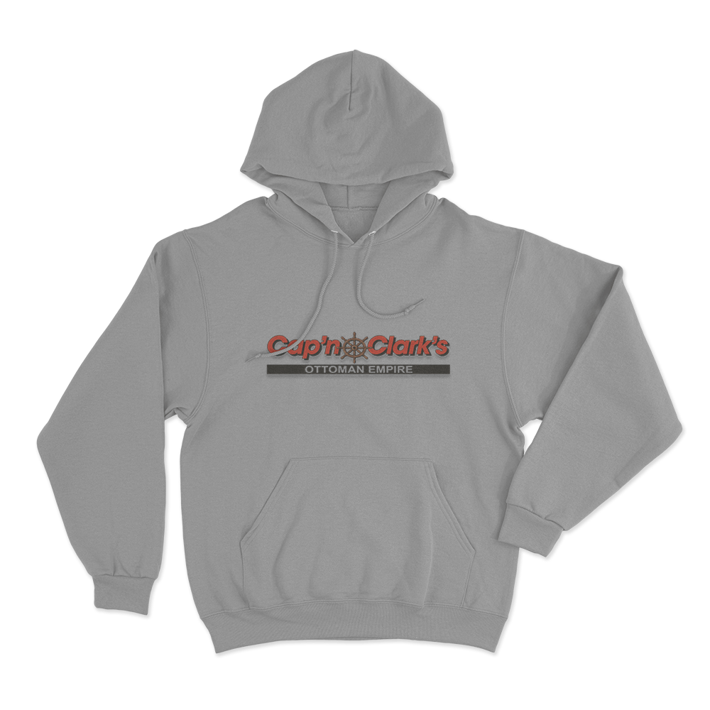 Cap'n Clark's Unisex Hoodie Grey Capn Clarks Unisex Hoodie Grey