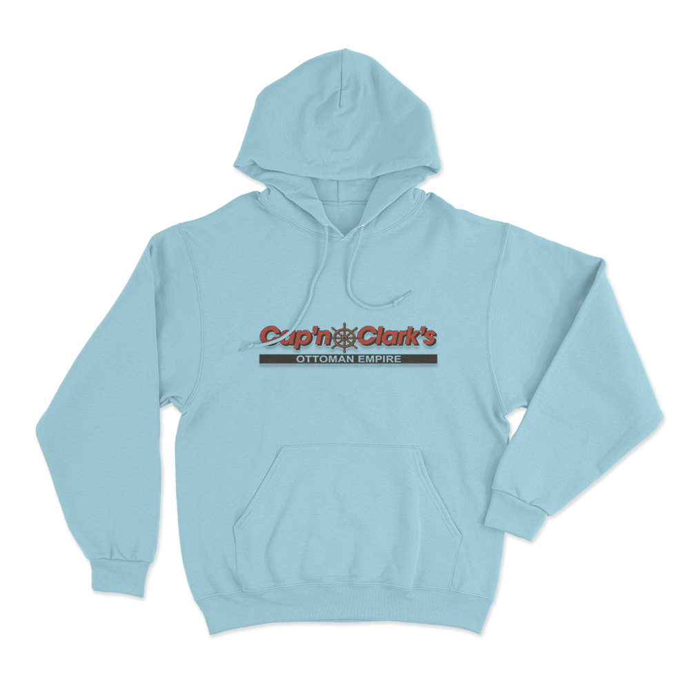 Cap'n Clark's Unisex Hoodie Sky Blue Capn Clarks Unisex Hoodie Sky Blue
